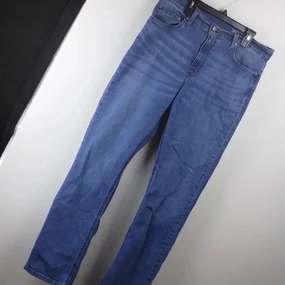 Men Denim Blue Jeans Relaxed Fit Size 32/32 - Picture 2 of 4